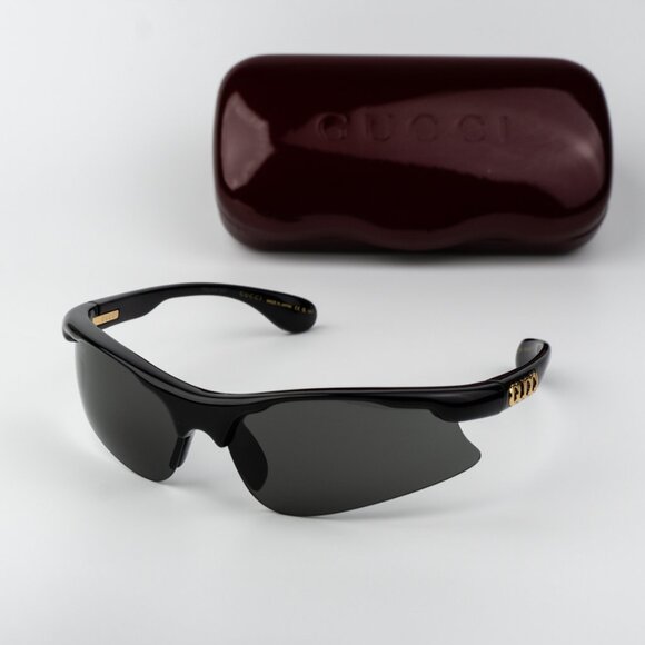 Gucci Women Sunglasses Black Grey Mask GG1774S 006 BRAND NEW - Picture 11 of 12